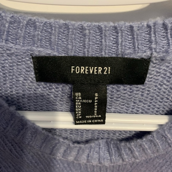 forever 21 cropped sweater size small - Picture 2 of 3